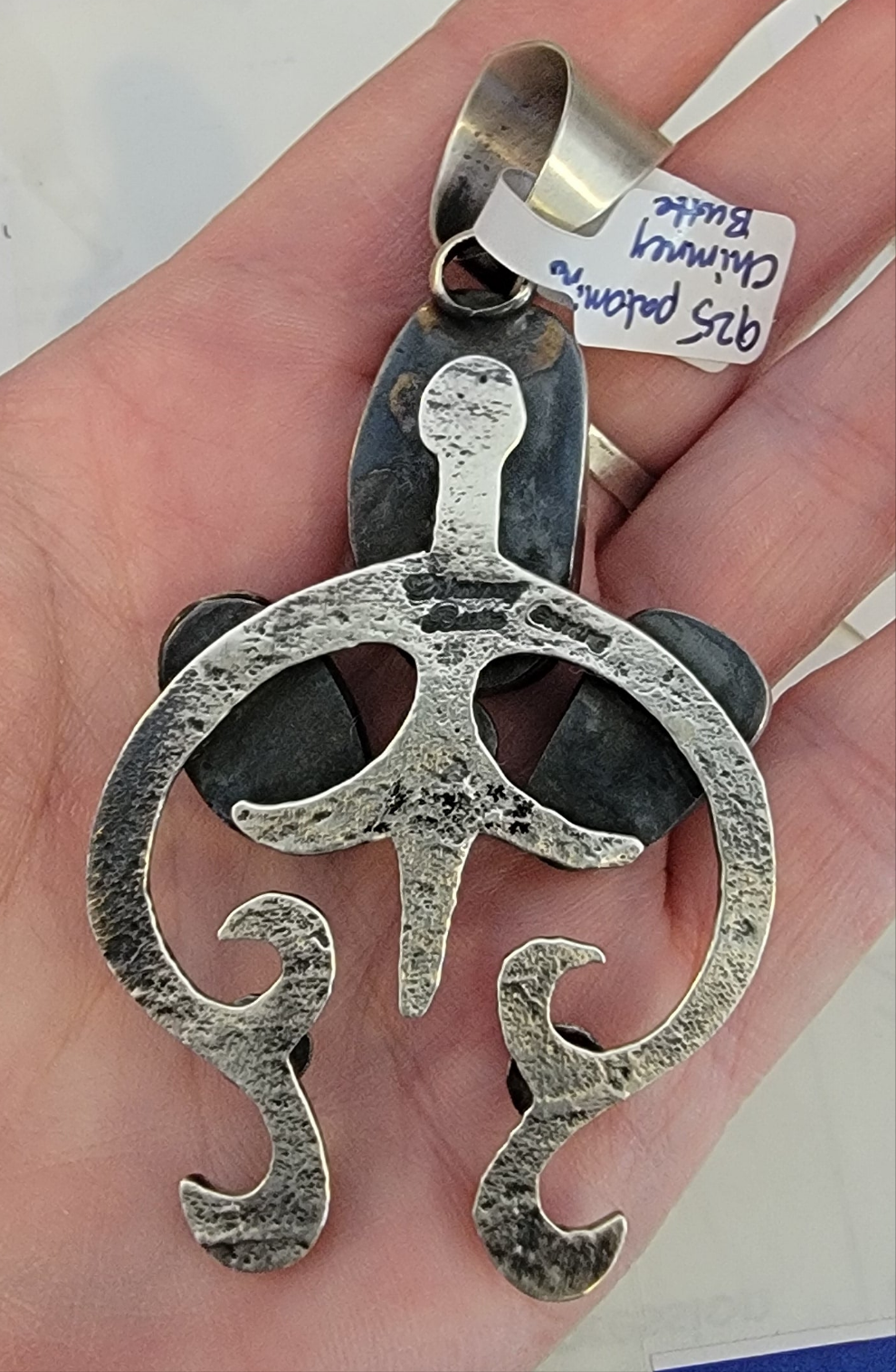Native Chimney Butte sterling silver palomino naja