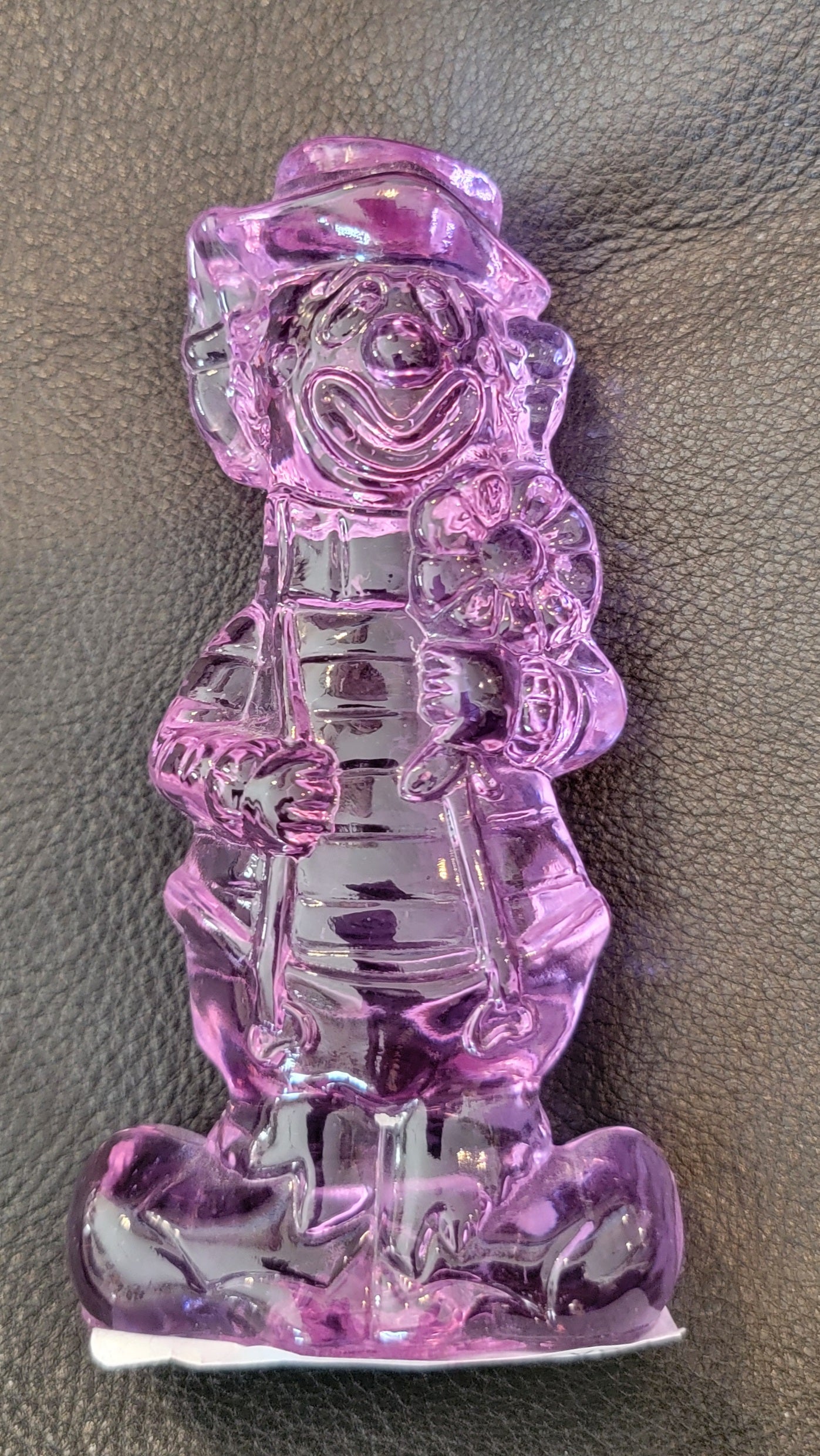 Sad and happy Alexandrite glass clown