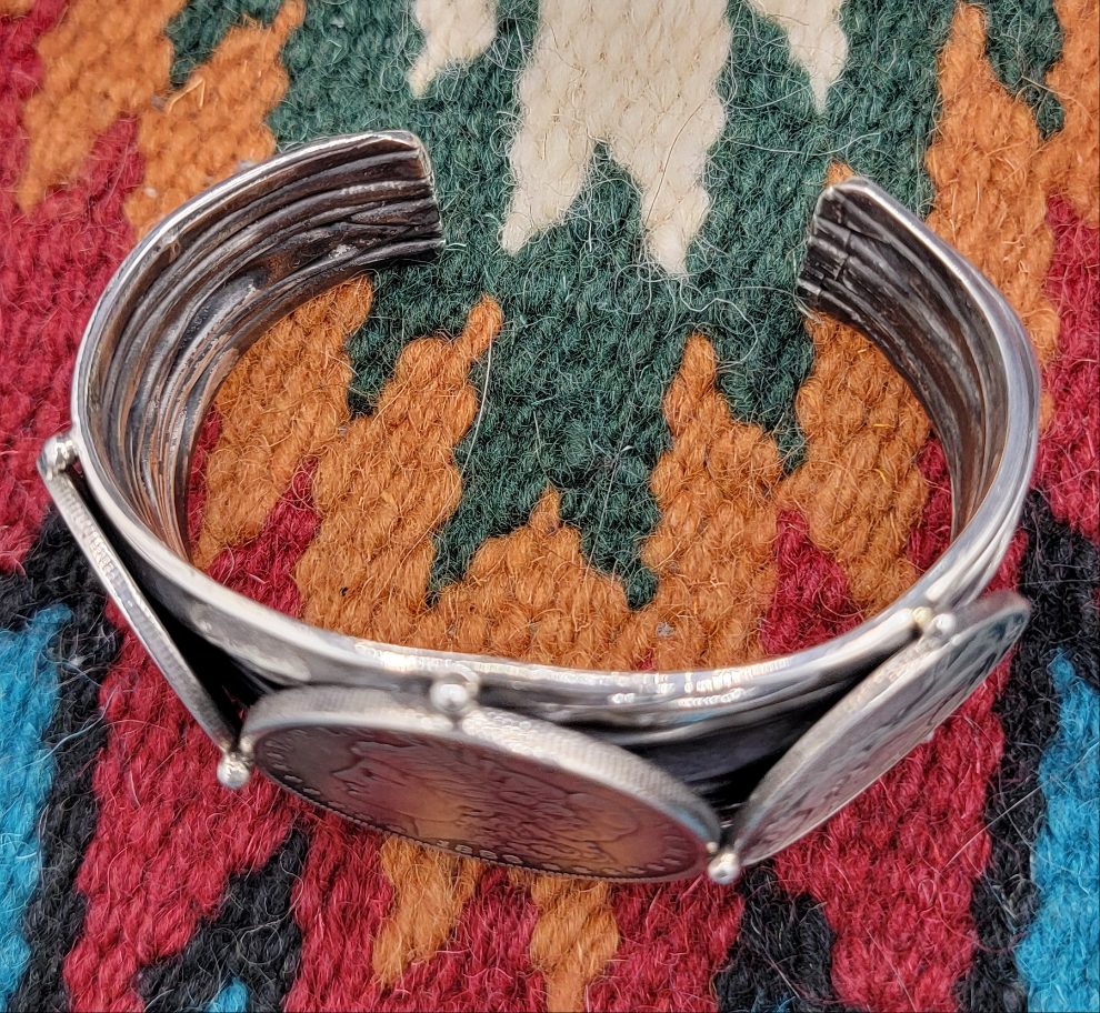 Taxco Mexico 925 coin cuff