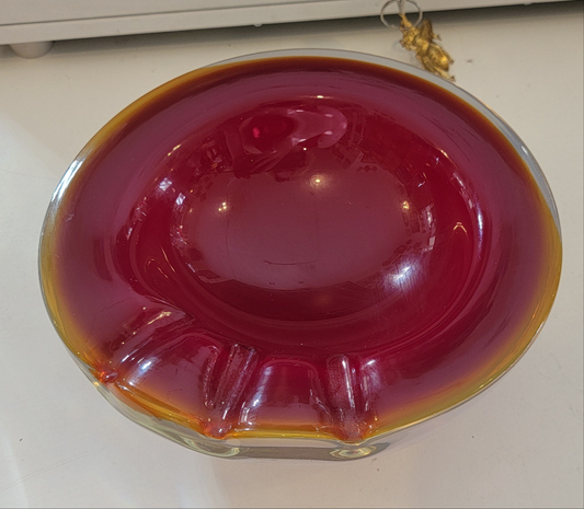 Murano Glass Geode Ashtray
