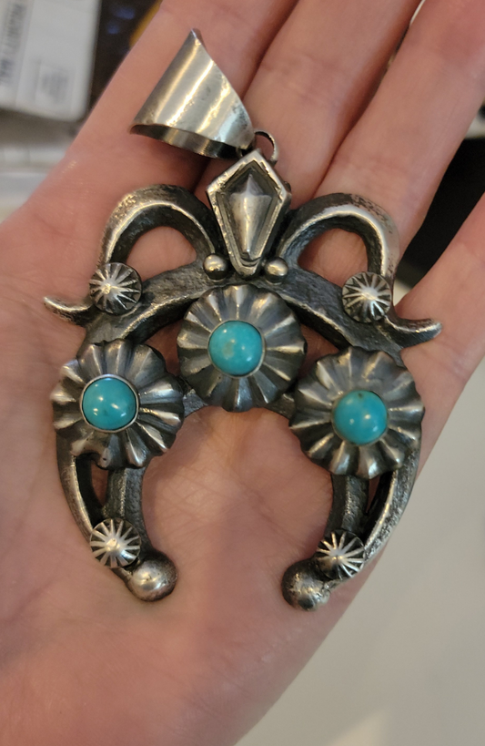 Native Chimney Butte sterling silver turquoise naja